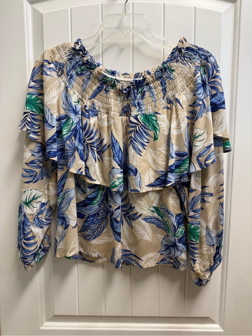 Cupio Anthropologie Ladies Balloon Sleeve  Luxury Romantic Boho Whimsy Top Sz S